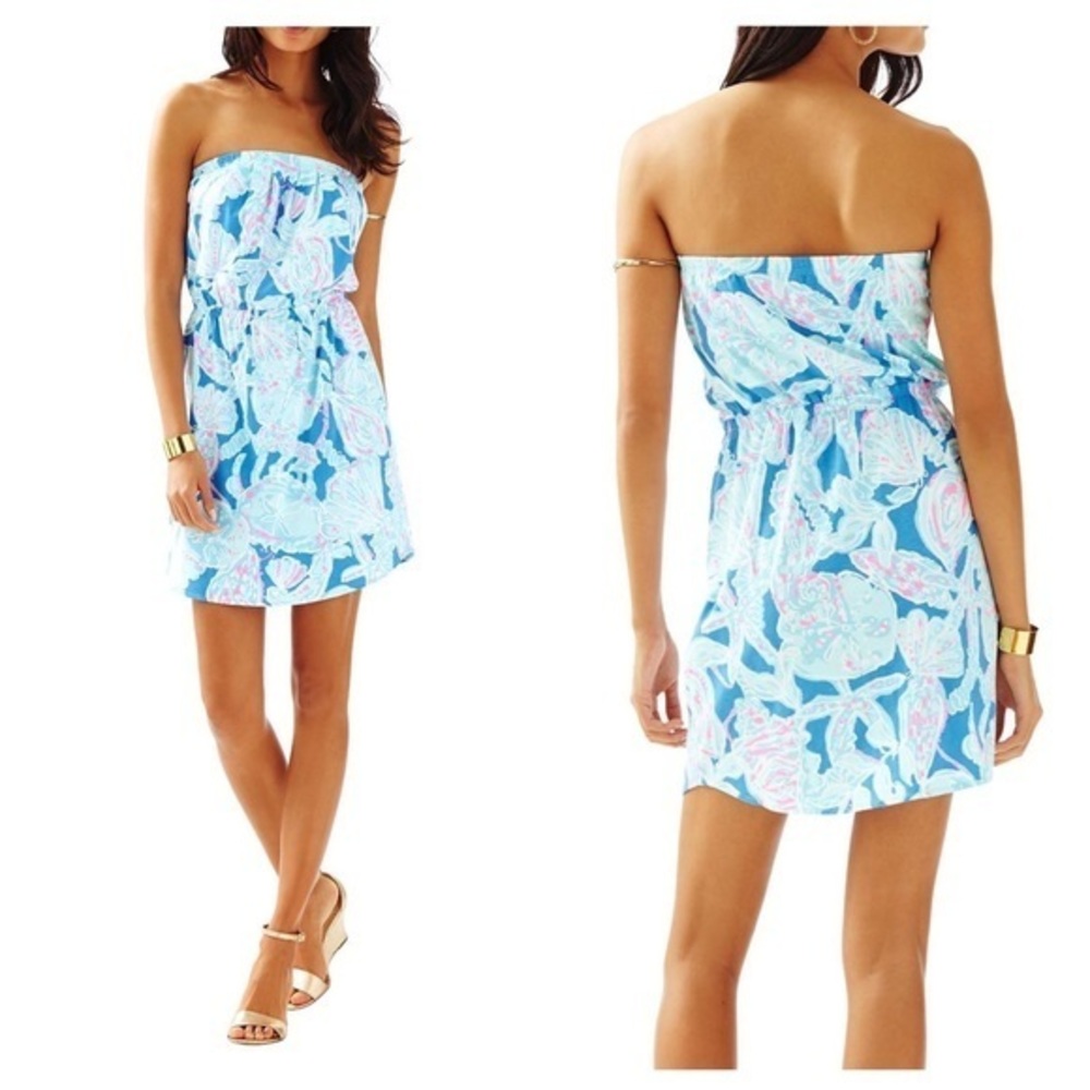 Lilly Pulitzer Windsor Strapless Pull-on Dress